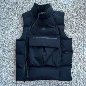 Nike Asymmetrical Zipper Puffer Vest with Fleece Collar (Men’s)